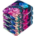thumbnail image 3 of Coolnut Blue Mandala Washcloths, Soft and Absorbent Cotton Towel, 4 Pack 12 X 12 Inches Premium Quick Dry Face Towel Wash cloth, 3 of 7