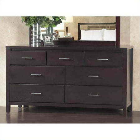 Modus Furniture International Nevis 7 Drawer Dresser Espresso
