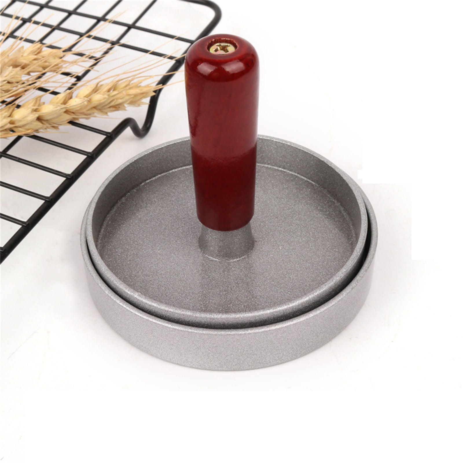 Lilixerw Burger Press Patty Maker,Non-Stick Hamburger Meat Mold Ring,for Beef Veggie Burger BBQ Barbecue Grill Dishwasher Safe