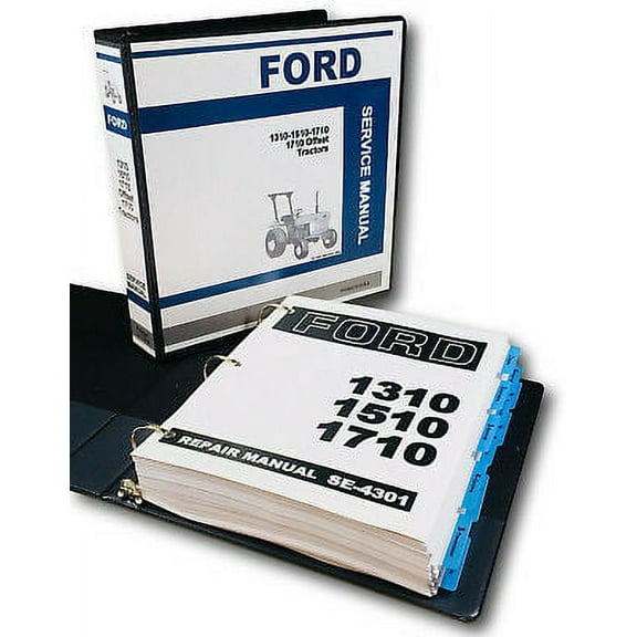 Ford 1310 1510 1710 Compact 1710 Offset Tractor Service Repair Shop Manual Book