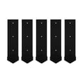 thumbnail image 6 of ToppiJoy 5 Pack Fence Post Anchor Metal Fence Post Repair Kit Wood Fence Post Heavy Duty Double Support Anchor Ground Spike Fence Brackets for Metal Posts (Black, 5), 6 of 30