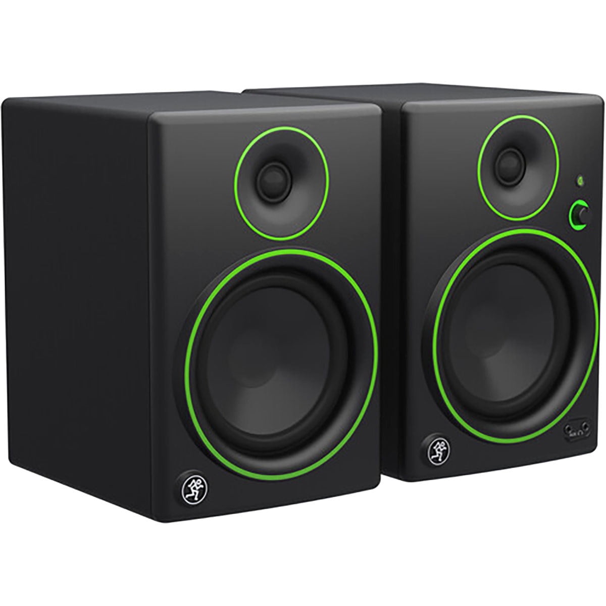 Mackie CR5BT 5.25" Creative Reference Bluetooth Powered Studio Monitors, Pair, Black, Bundle with 2x Studio Monitor Stand & 2x 6' Platinum Pro Interconnect Cable