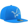 thumbnail image 3 of Men's New Era Blue Detroit Lions Team Basic 59FIFTY Fitted Hat, 3 of 6