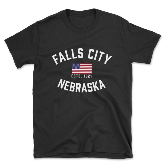 Falls City Nebraska Patriot Men's Cotton T-Shirt