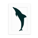 thumbnail image 1 of Blue Ocean friendly racionalizar Dolphin Marco de Fotos de escritorio imagen Blanco Pintura arte 5x7 pulgadas, 1 of 4