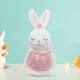 thumbnail image 5 of Estatua de conejo, decoración de mesa de Pascua, regalo de inauguración de la casa, colección minimalista Rosa, 5 of 9