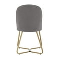 thumbnail image 4 of Weston Home Marquis Linen Upholstered Dining Chairs, Set of 2, Flint Grey, 4 of 7