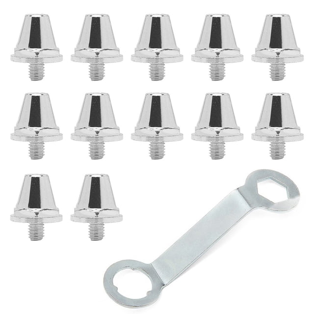 12Pcs Football Boot Studs Spikes Stable Non-Slip for Rugby Shoes Hiking Shoes 13mm