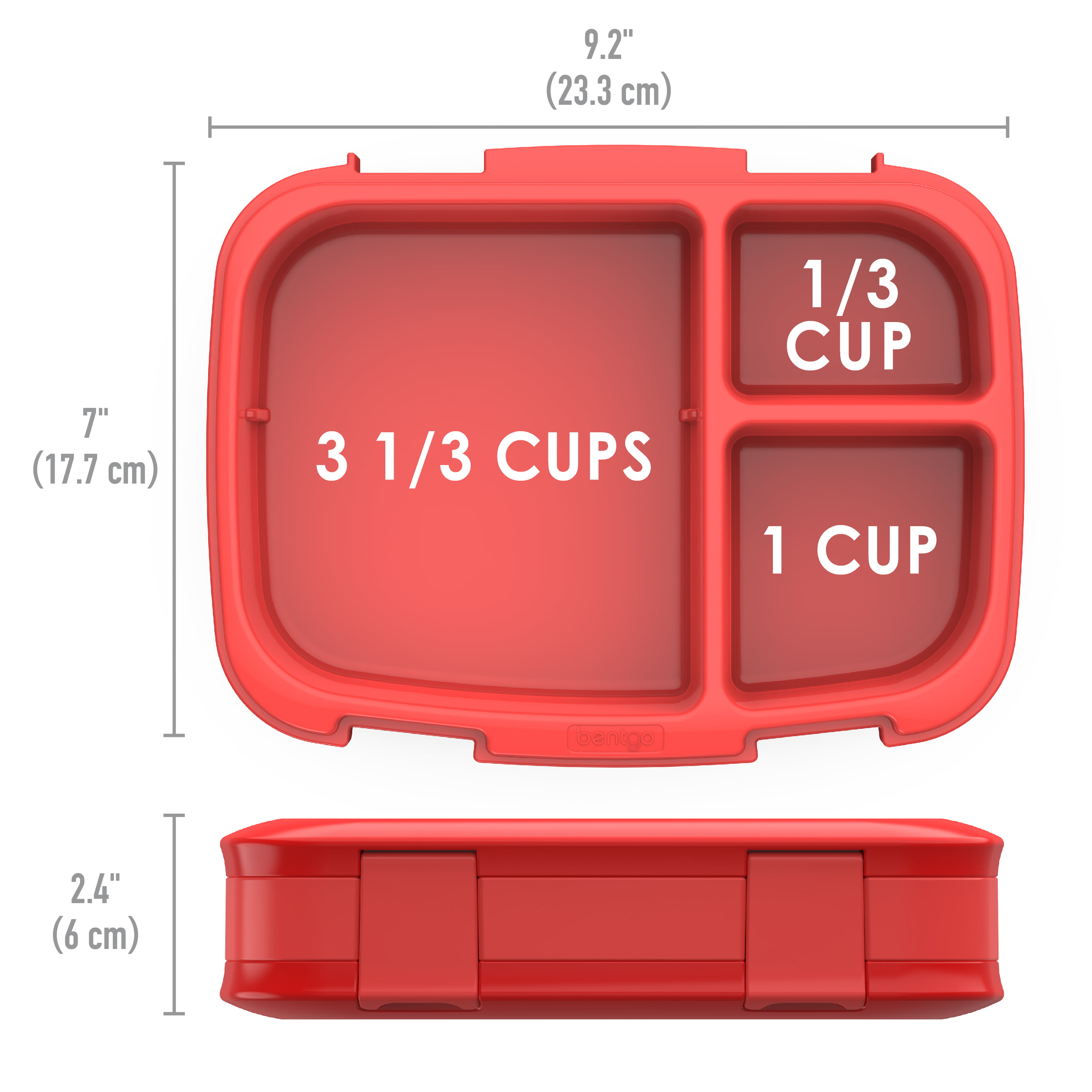 Bentgo® Modern - Versatile 4-Compartment Bento-Style Lunch Box,  Leak-Resistant