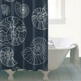 thumbnail image 3 of Coastal Marine Seashell Shower Curtain 72x84in, Waterproof Chun Yafang Polyester, Mold Resistant, Includes 12 Plastic Hooks, Perfect for Bathroom or Beach House Decor, 3 of 5