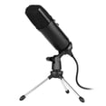 thumbnail image 1 of Riwcyla USB Condenser Microphone Computer Mic Kit with Desktop Metal Tripod Stand Windscreen USB Cable for Recording Live Streaming Online Singing Meeting Teaching, 1 of 6