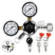 thumbnail image 1 of CGA-320 Regulator,Dual Stage Gauge Co2 Regulator for Kegerator Pressure Regulator with 1/4inch & 5/16inch Connectors, 1 of 5