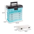 thumbnail image 2 of Organizador portátil Tool Box Stalwart para piezas pequeñas, color azul claro, 2 of 7