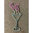 thumbnail image 4 of Craftnamesign Cocktail With Girl Leg Neon Signs, Abstract Art LED Sign, Bar Club Decoration, 4 of 4