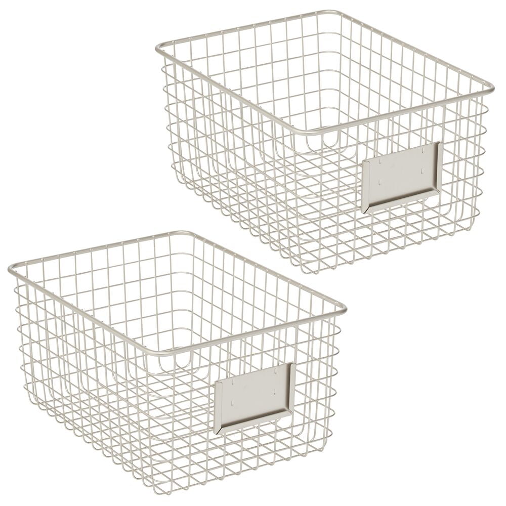 Food Storage for Kitchen Cabinets,Farmhouse Decor Organizer Storage Bin Basket 