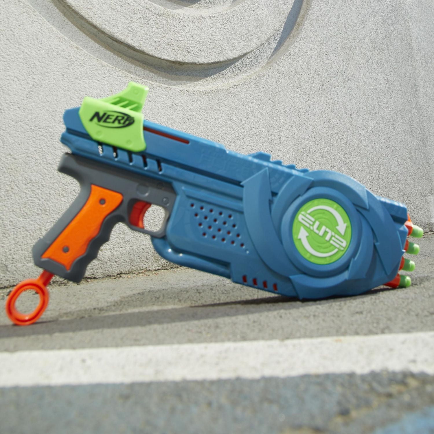 Nerf Elite 2.0 Flipshots Flip-8 Blaster with 8 Dart Barrels That Flip to Double Your Firepower, 8-Dart Capacity, 8 Official Nerf Elite Darts
