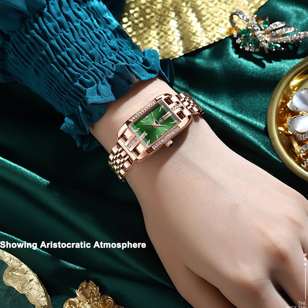 Women Watch Fashion Gold Diamond Analog Quartz Female Watch for Women Luxury Dress Ladies Stainless Steel Waterproof Wrist Watches