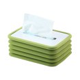 thumbnail image 1 of Foldable Tissue Box Holder Paper Towel Dispenser Coreless Toilet Tissue Dispenser Paper Extraction Dispenser Tissue Box Cover Dispenser for Car Home Bathroom Bedroom Office, 1 of 7