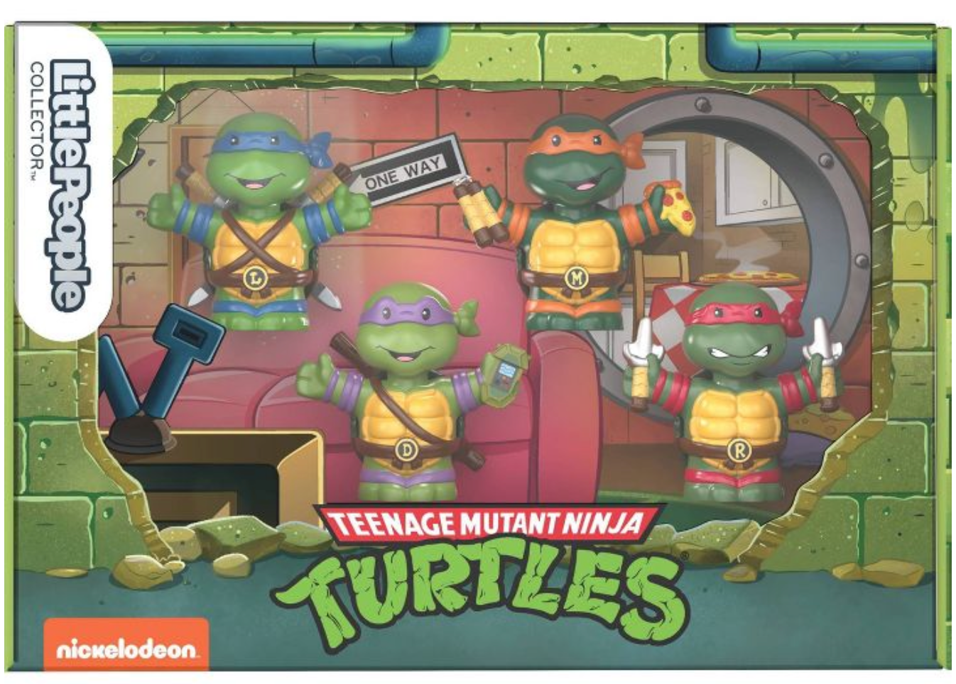 Little People Collector Teenage Mutant Ninja Turtles Special Edition Set, 4 Figures