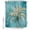 Blue, variant on Small Stall Shower Curtain 36x78 Inch Narrow Half Size Palm Tree Bath Curtains Bathroom Decor, Blue Rustic Beach Botanical Tropical Plants Waterproof Fabric Shower Curtain Set with Hooks 36 Inch