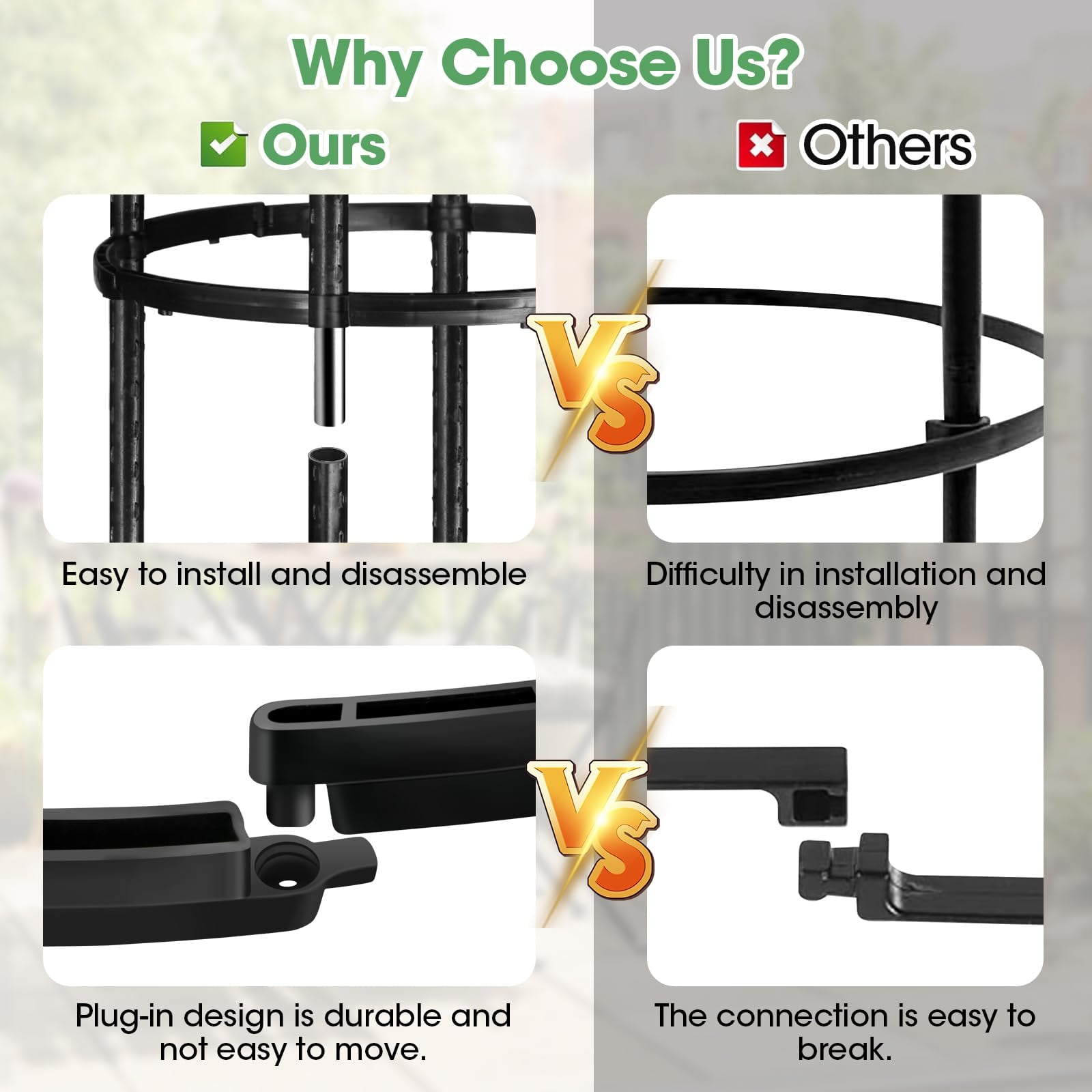 2Pcs Tower Obelisk Garden Trellis for Climbing Plant，73.6inch Rustproof Metal Potted Plant Climbing Support for Indoor Outdoor Flowers Vegetable Fruits Vines Support（2Pcs）