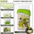 thumbnail image 3 of Shrek Twin Size Comforter Set - 7 Piece Bedding Includes Sheet Set & Pillow, 3 of 7