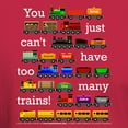 thumbnail image 3 of CafePress - Too Many Trains White Lettering T Shirt - Men's Classic Graphic Cotton T-Shirt, 3 of 4