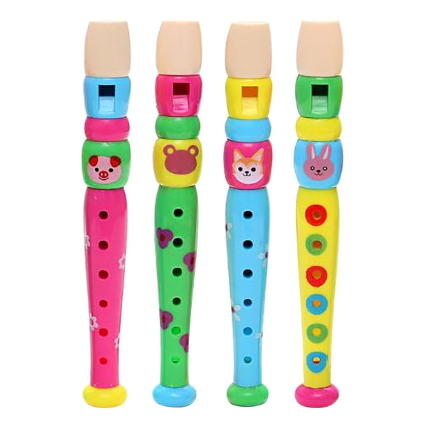 Flauta pequeña de plástico de colores para jóvenes, educación infantil, juguetes musicales, aprendizaje de instrumentos musicales, niños y niñas, colores aleatorios