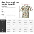 thumbnail image 5 of Pofeuu Hawaiian Style Print Hawaiian Shirt for Men Sleeves Casual Button Down Summer Beach Dress Shirts T-Shirts,3X-Large, 5 of 7
