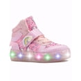 thumbnail image 4 of Pequenos Pasos Niña Luces Tenis Unicornio Rosa Velcro 15-21 rosa 21, 4 of 6