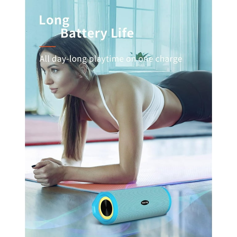 HEYSONG REVERB Bluetooth Portable Speaker, Sky Blue