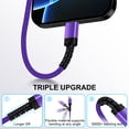 thumbnail image 5 of Type C Charger Fast Charging Cable 10ft 10 feet,3PACK HopePow Usb A to Usb C Cable 10ft Charging Cable Android Charger High Speed Phone Charger Cord Type C Fast Charging,Multi-color, 5 of 7