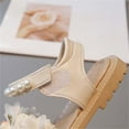 thumbnail image 4 of Celivon Kids Toddler Girl Shoes Breathable Shoes Girl Flower Decorative Sandals Soft Soled Sandals Shoes 2.5 To 12 Years 3.5-4 Years, 4 of 7