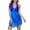 Blue, variant on Enjoytime Plus Size Swimdress Swimsuits For Women Halter Tummy Control Swim Dresses Skirt Bathing Suit With Bottom Two Piece Bathing Suits For Women On Clearance
