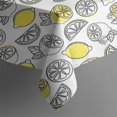 thumbnail image 4 of Yellow Lemon Fruit Slices White Pattern Rectangle Tablecloth 60"x102",Waterproof Polyester Rectangle Table Cloth, Wipeable Spillproof Polyester Tablecloth for Dining, Camping, Indoor and Outdoor, 4 of 6