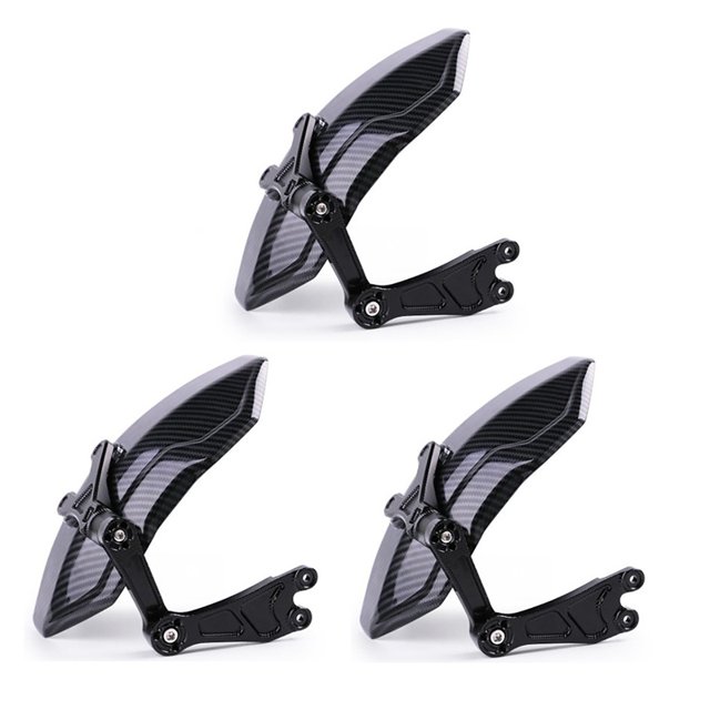 3X Rear Wheel Mudguard Carbon Fiber Splash Guard Cover Without Bracket for Tires 14 Inch, MF060-B