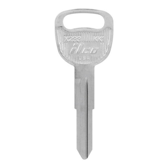 Hillman 5965736 Automotive Universal Key Blank for KK1 Double Sided for Kia - Case of 10, Silver