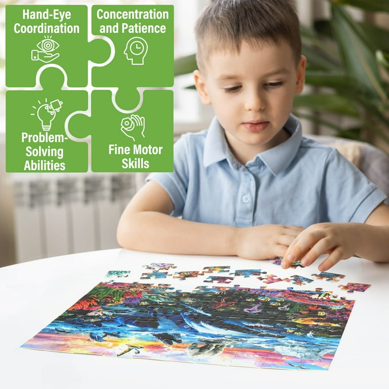 BenBen Kids 100 Piece Puzzle Set, 3 Pack photo 5