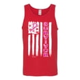 thumbnail image 2 of Survivor Awareness Flag Awareness Mens Graphic Tank Top, Red, Medium, 2 of 3