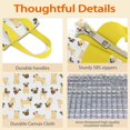 thumbnail image 4 of Cute Cartoon Pug Insulated Lunch Bag for Women & Adults,Large Portable Soft Cooler Lunch Bag,Thermal Food Storage Tote with Pearl Cotton,8.66L,8.75x5.75x9.5 Inch, 4 of 6