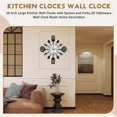 thumbnail image 4 of 16 Inch Large Kitchen Wall Clocks with Spoons and Forks,3D Tableware Wall Clock Room Home Decoration, 4 of 5