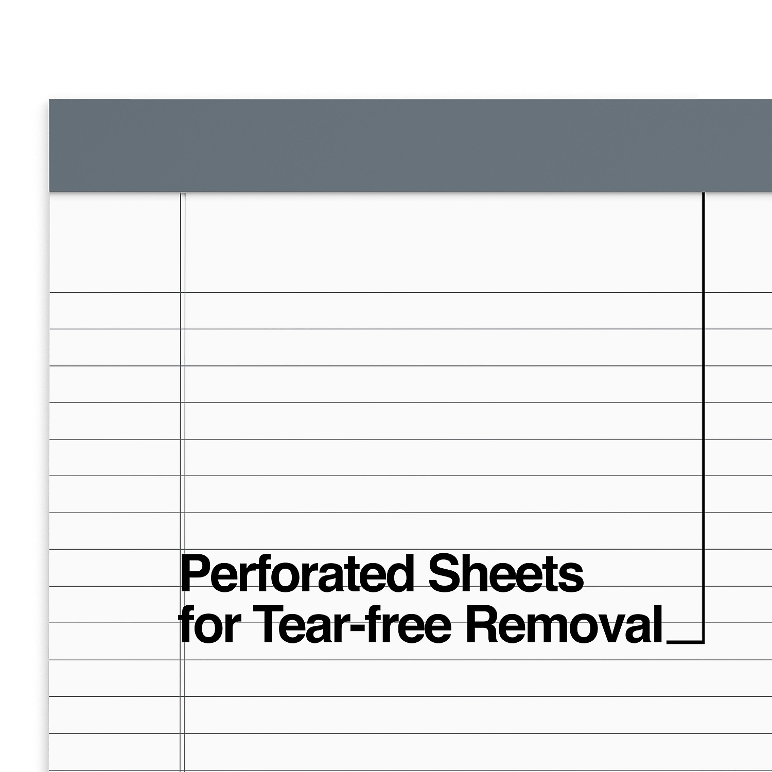 Staples TRU RED Notepads 8.5" x 14" Wide Ruled White 50 Sheets/Pad 12 Pads/Pack TR57372