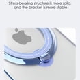 thumbnail image 5 of Magnetic Series Designed for iPhone Case[Compatible with MagSafe][Military Drop&Camera Lens Protection] Crystal Clear Plated Rotatable Ring Holder Stand Cover (Blue,iPhone 14 Pro Max), 5 of 7