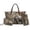 Gray - Elephant Flower, variant on DISNIMO Elephant Flower Print Handbag and Wallet Set with Makeup Pouch Fashion Top Handle Satchel Handbag with Zipper Closure PU Leather Purse for Daily Use