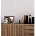 thumbnail image 2 of Golden State Art 2-Opening 4x6 Gray Folding Tabletop Decor Collage Picture Frames, 1 Pack, 2 of 8
