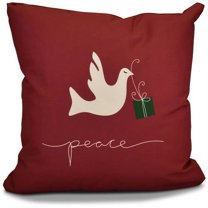Simply Daisy 16" x 16" Peace Dove Animal Print Pillow