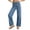 Blue, variant on Tnhcen Women High Waisted Wide Leg Jeans Button Fly Washed Denim Pants with Contrast Stitching Baggy Trousers for Women Casual