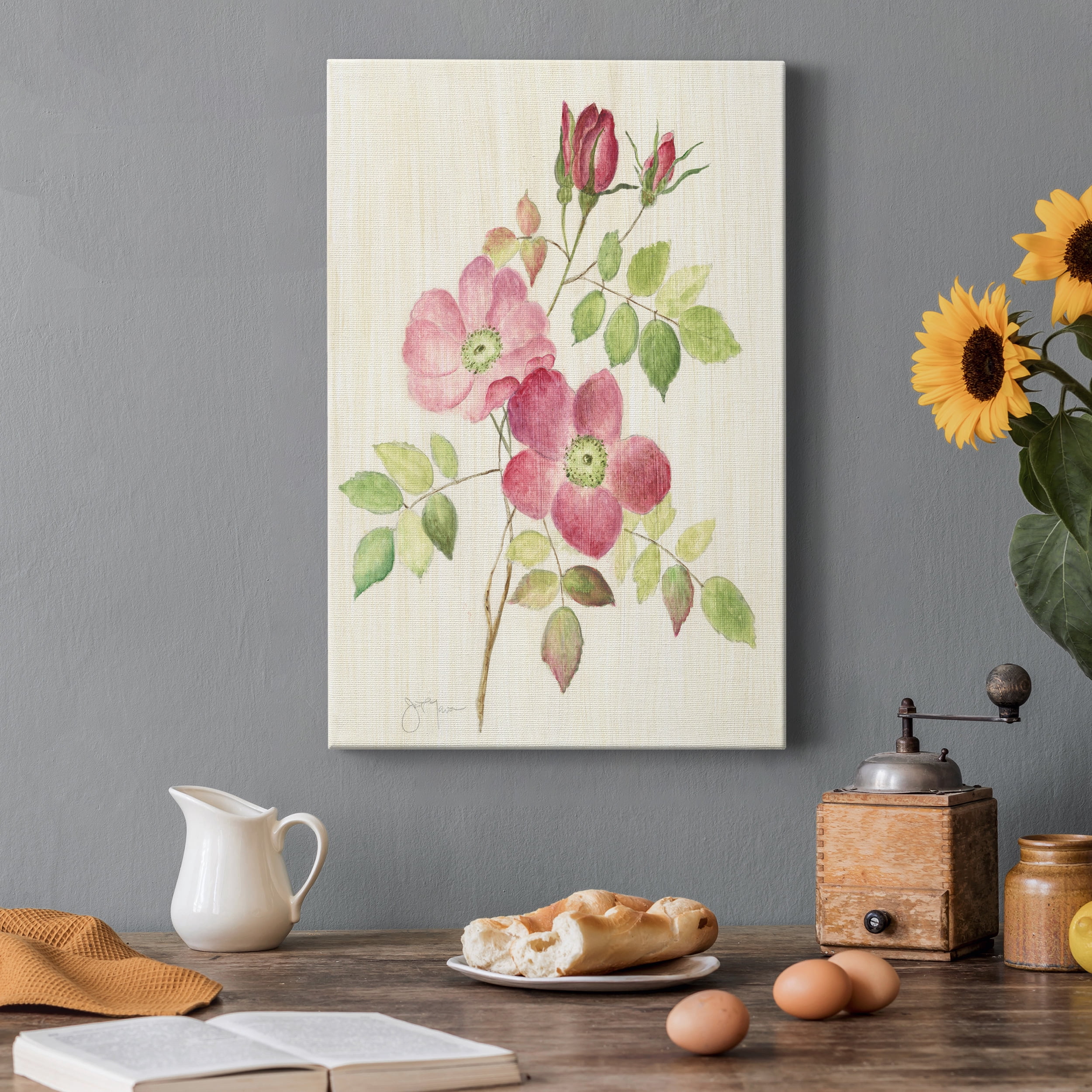 Dusty Rose I Premium Gallery Wrapped Canvas - Ready to Hang - 32 x 48