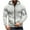 Z19-GY2, variant on Aihuaihua Men's Workout Athletic Pullover Hoodie Long Sleeve Raglan Basic Full Zip Pullover Sweatshirt with Kanga Pocket