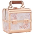 thumbnail image 1 of Caja organizadora de maquillaje Costravio Cosmetic Train Case con espejo, 1 of 7